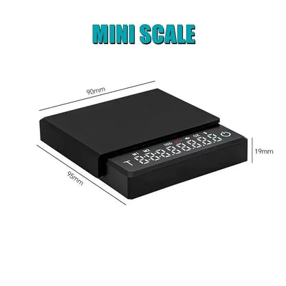 Personal Electronic Scale for Coffee Household Italian Coffee Scale Gram Weight Chronograph Scale Kitchen Scale Waterproof Mini