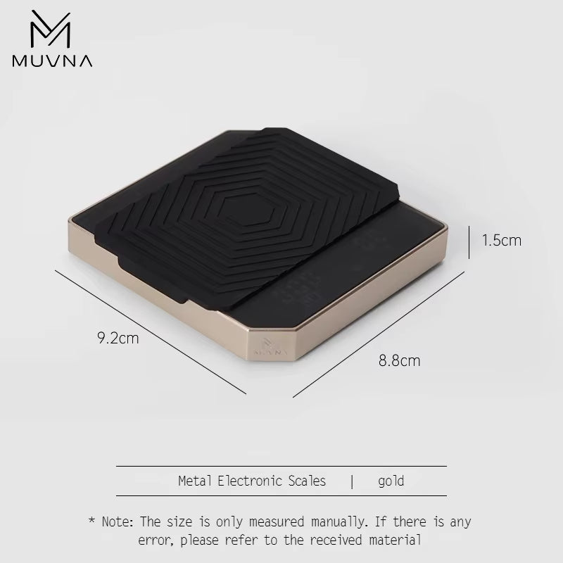 Metal Digital Kitchen Coffee Scale High Precision Cyclic Rechargeable Espresso Electronic Scale Home Barista Accessories