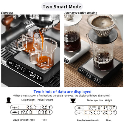 Smart Drip Espresso Coffee Scale with Auto Timer USB Charging Kitchen Electronic Scale Cafe Home Barista Accessories