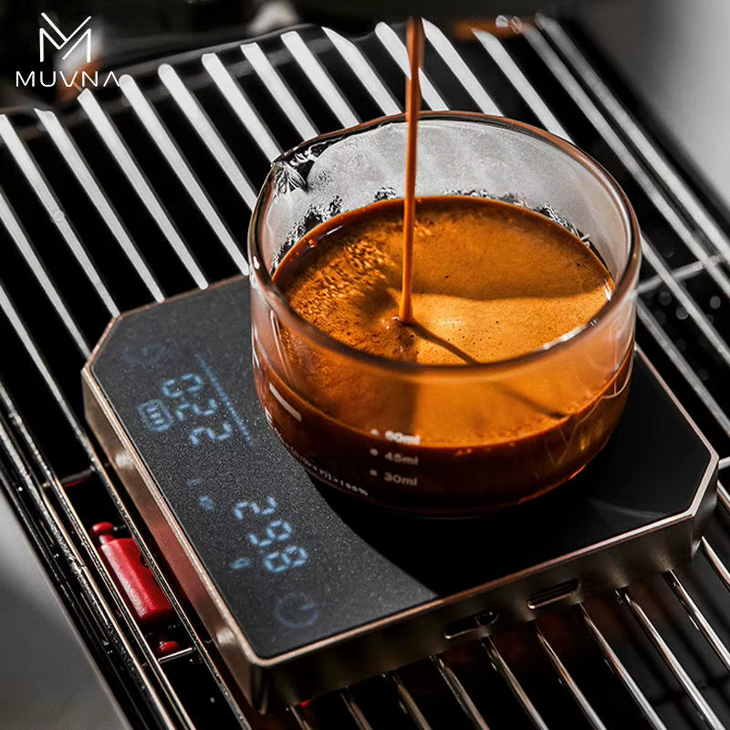 Metal Digital Kitchen Coffee Scale High Precision Cyclic Rechargeable Espresso Electronic Scale Home Barista Accessories