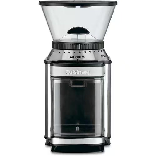Black Stainless Steel Electric Coffee Grinder 18-Position Grind Selector in 500-Watts