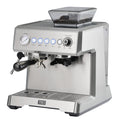 All-In-One Espresso Maker with Grinder & Steam Wand - Premium Espresso Machine with Built-In Coffee Grinder - 15 Bar Pressure Pump - Adjustable Steam Controls & Cup Warmer