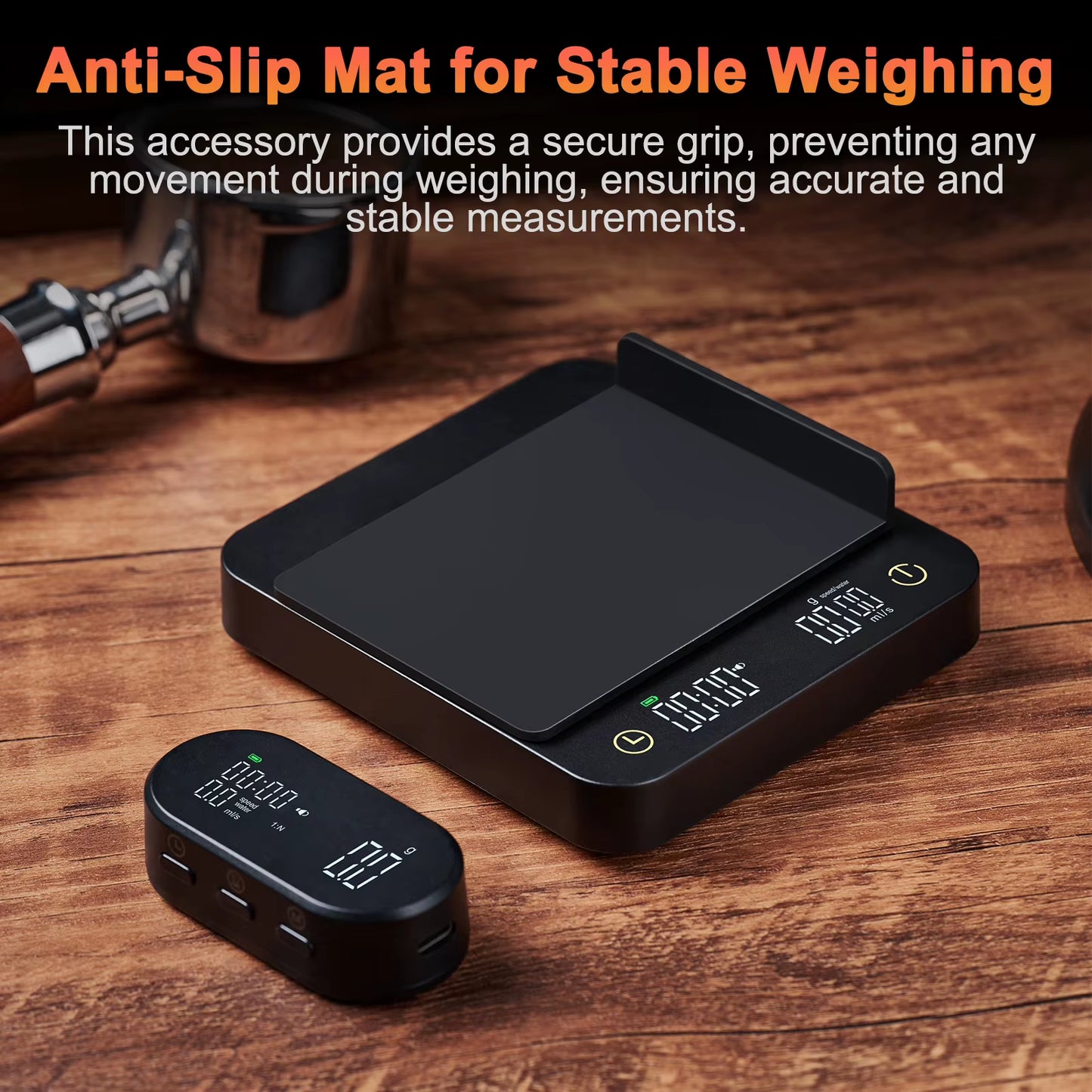 Digital Coffee Scale with Timer & Wireless Display - 3Kg/0.1G Accurate Kitchen Scale for Espresso and Pour over Coffee,