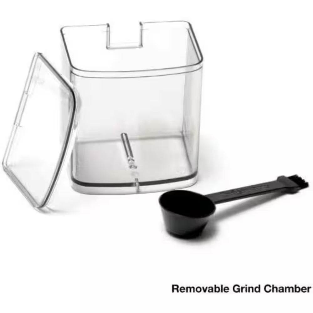Black Stainless Steel Electric Coffee Grinder 18-Position Grind Selector in 500-Watts